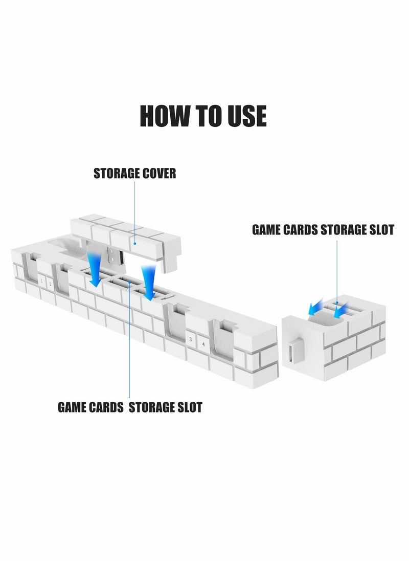 Captaintech Joy-Con Charging Dock for Switch/Switch OLED - Charge 1-6 Joy-Cons & Store 8 Game Cards - Efficient Joy-Con Controller Charger and Holder.  - Image 3