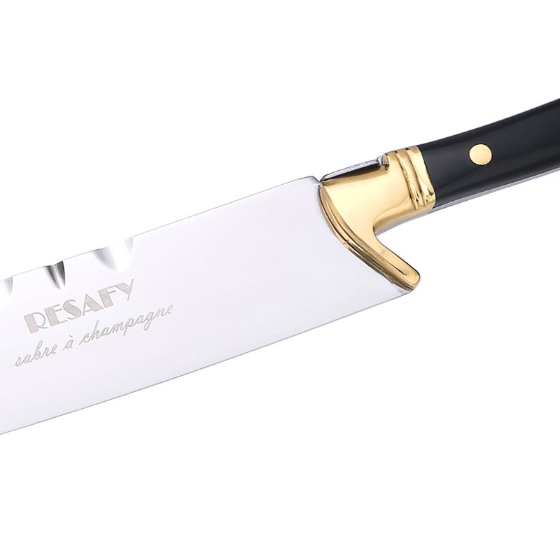 Resafy Champagne Saber Sparkling Wine Opener Champagne Knife Champagne Sword Champagne Opener With Wooden Gift Case - Image 3