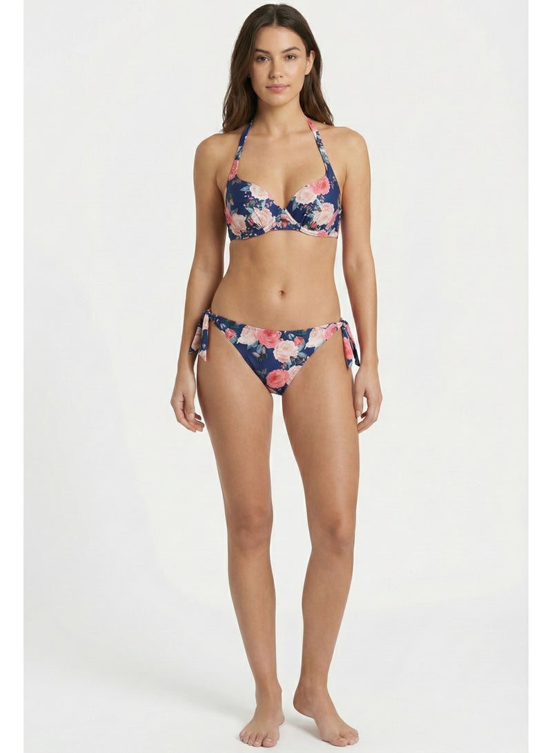Cetus Bikini Floral Butterfly Set (Blue/Pink) - Image 1