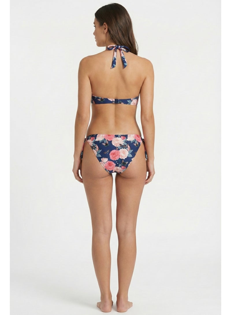 Cetus Bikini Floral Butterfly Set (Blue/Pink) - Image 2