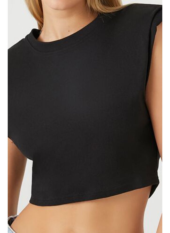 FOREVER 21 تي شيرت مبطن قصير - Image 5