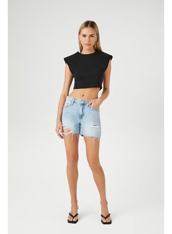 FOREVER 21 تي شيرت مبطن قصير - Image 4