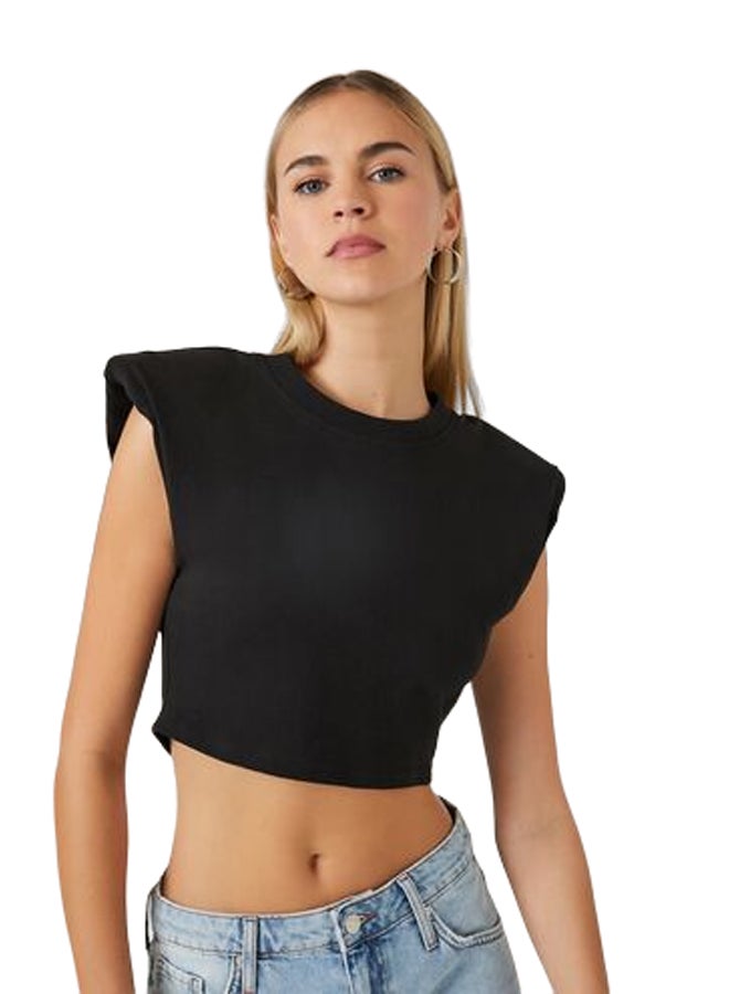 FOREVER 21 تي شيرت مبطن قصير - Image 1