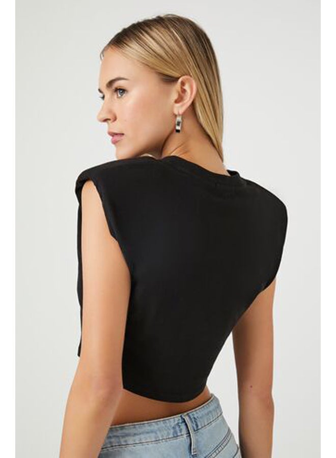 FOREVER 21 تي شيرت مبطن قصير - Image 3