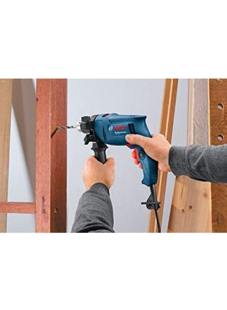 BOSCH Professional Electric Drill With A Hammer With A Power Of 570 Watts - 13 Mm, Stabilization And Speed Control Feature, With An Auxiliary Handle And A Depth Measuring Stick. - Image 4