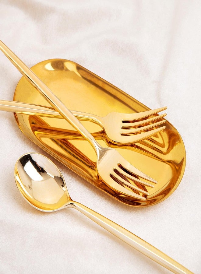SUT 100PCS Gold Plastic Forks and Spoons Heavy Duty Set, Gold Disposable Silverware, Gold Cutlery, Gold Disposable Utensils, Plastic Flatware Includes 50 Forks, 50 Spoons for Party - Image 3