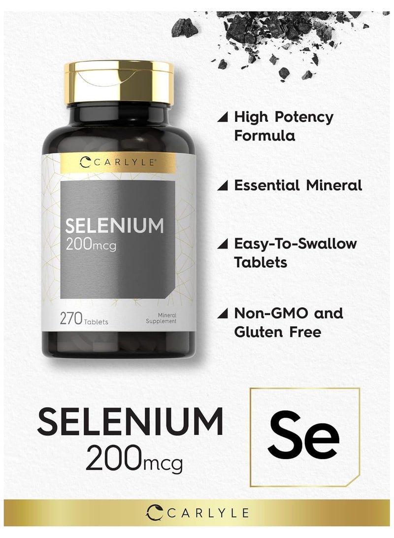 مكمل السيلينيوم 200 ميكروجرام | 270 كبسولة | معدن أساسي | نباتي، غير معدّل وراثيًا، خالٍ من الجلوتين - Image 3