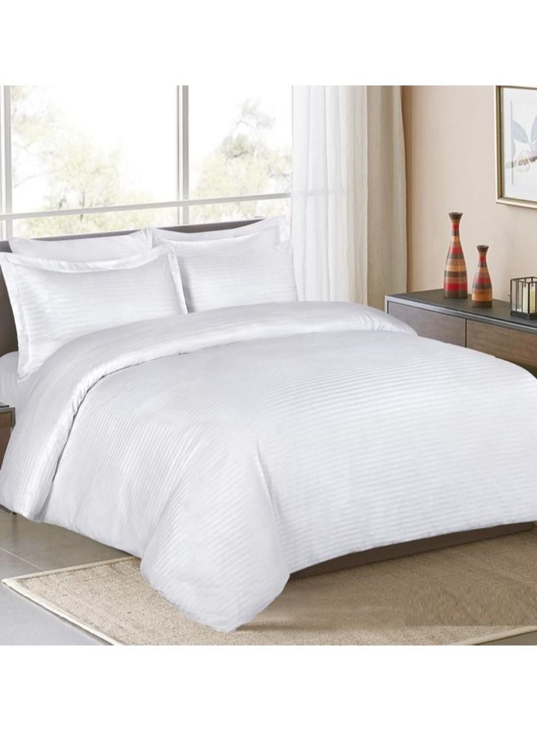 Hourse 6-Piece Striped  Hotel Comforter Set,Hotel-006A - Image 1