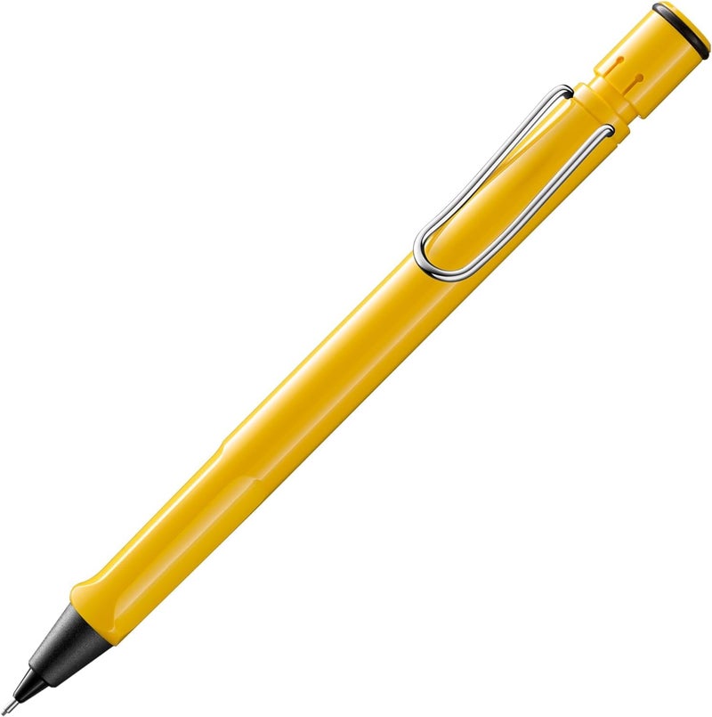 LAMY safari yellow - Mechanical Pencil with ergonomic grip & body made of robust ASA plastic - ideal for drawing & writing - including LAMY M 41 fine line refill 0.5 mm & eraser tip - Image 1