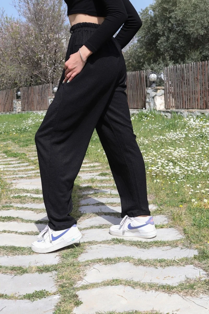 باربورا Summer Casual Shalwar Women's Trousers 353BLACK