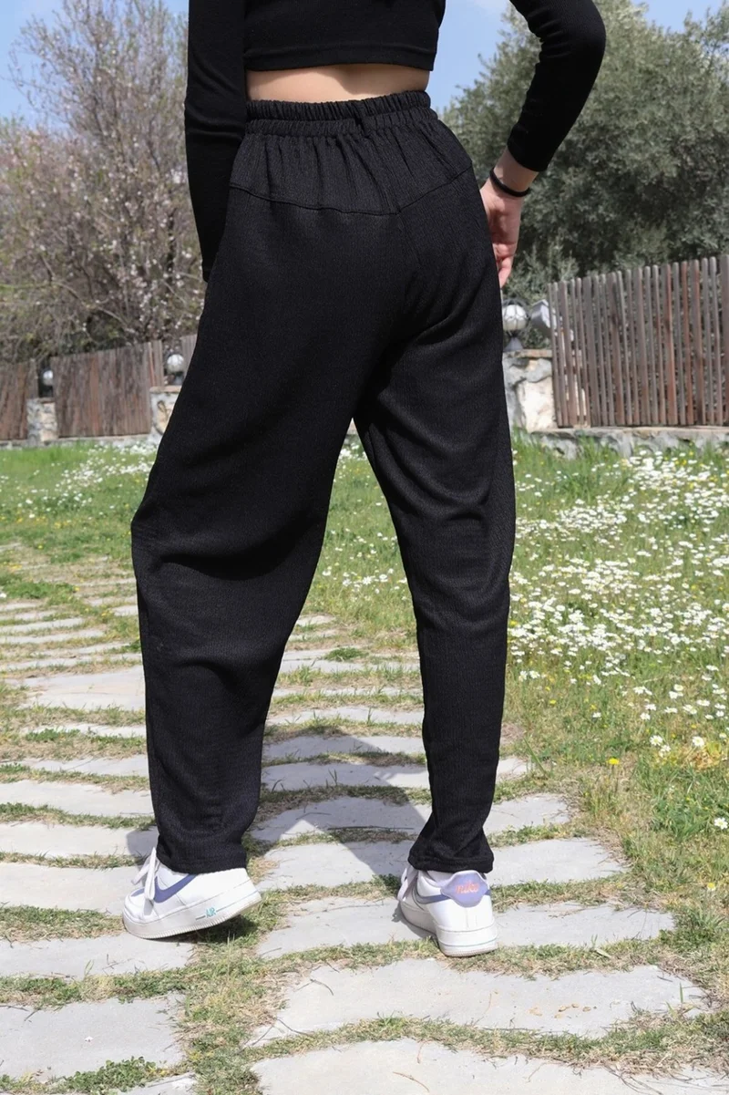باربورا Summer Casual Shalwar Women's Trousers 353BLACK