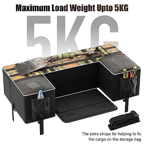 SUNPIE ATV Rear Cargo Storage Bag with Seat Cushion Design, Upgrade Zipper Fourwheel Gear Bags Compatible with Sportsman 450 500 570 Scrambler TRX FourTrax Outlander 570 Suzuki - Image 2