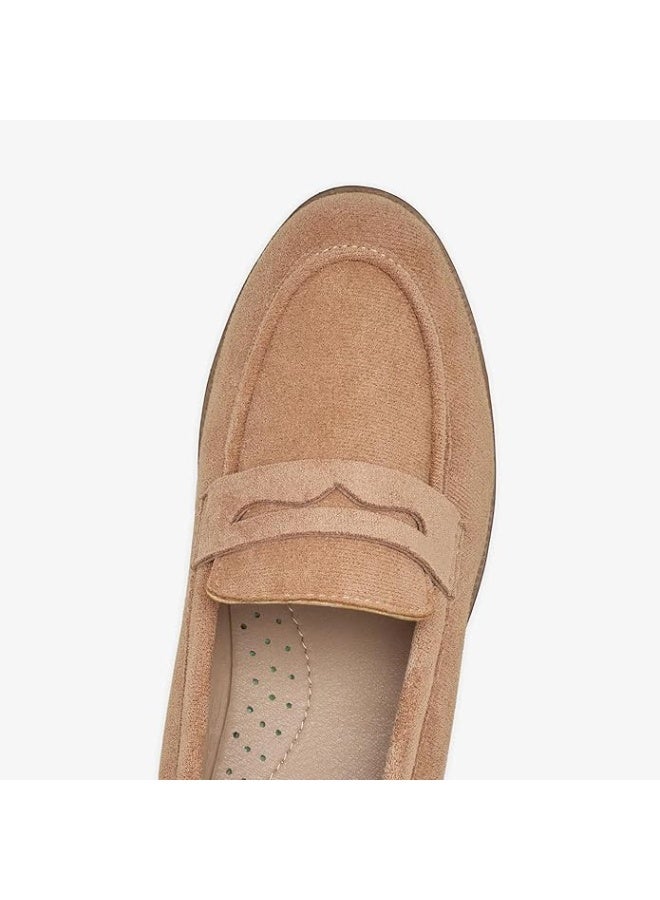 نديور حذاء نسائي NDURE، بيج، بنمط سهل الارتداء، نعل مبطن، حذاء كاجوال - Image 3