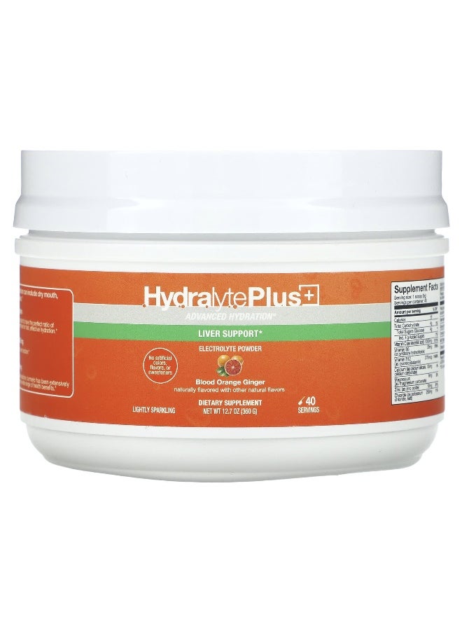 Hydralyte Hydralyte, Hydralyte Plus+, Advanced Hydration, Blood Orange Ginger, 12.7 oz (360 g)  - Image 1