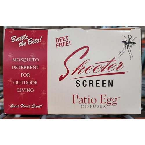 Skeeter Screen Patio Egg Diffuser – Decorative Essential Oil Set with 3-Month Supply – No Flame or Power – Includes Beaker & Netting – Patios, Garages, Stables – Covers Up to 300 Sq Ft - Image 5