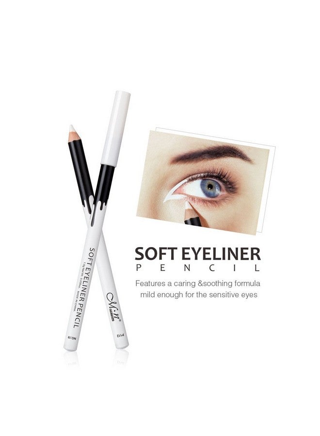 Kaiqikaixi KAIQIKAIXI 6 White Eyeliner Pencils Professional Use as Highlighter, Soft, Waterproof, Long-Lasting Eyeshadow, Eye Brightener,Eye Shadow Pencil, Lip Line Pen, Eyelid Pad, Pencil Makeup Set Tool - Image 5