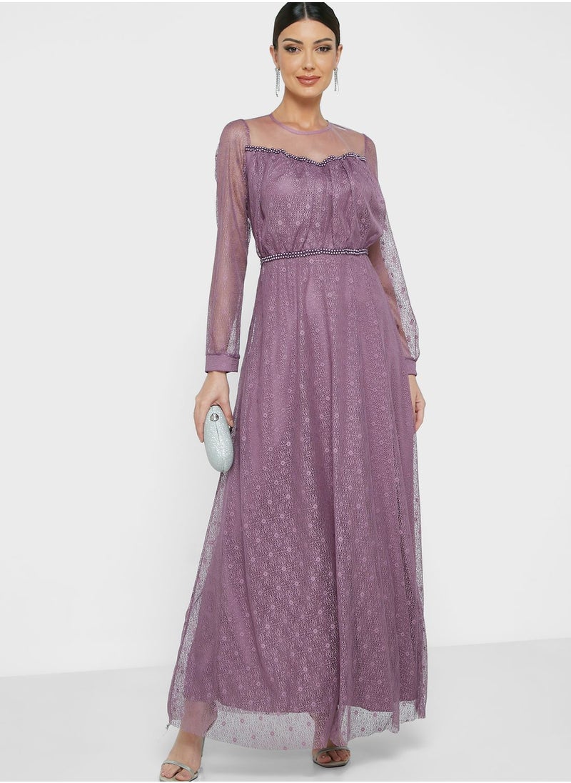 Khizana - Shimmer Net Gown - Image 1