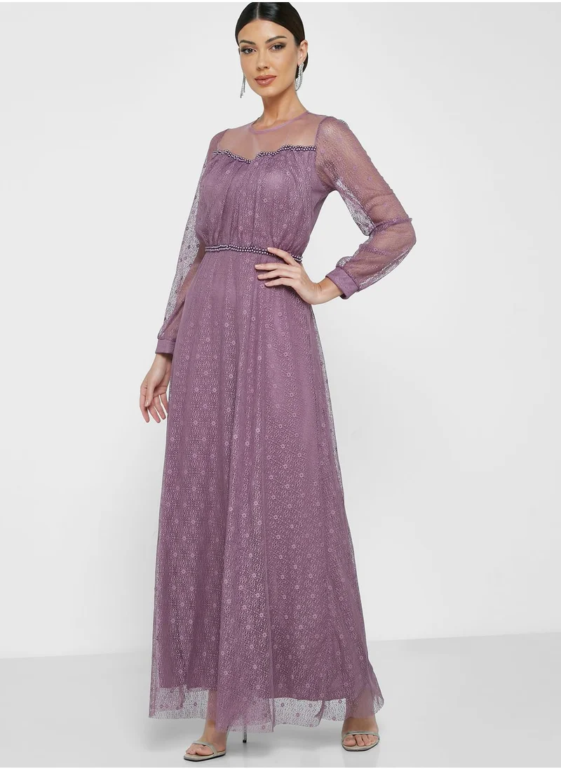 Khizana Shimmer Net Gown