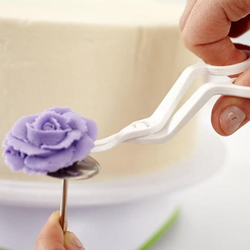 Jninexiu 6PCS Cake Flower Nail and Flower Lifters Set, Stainless Steel Baking Tools for Icing Flowers Decoration - Image 4