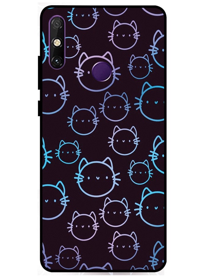 EYE CATCH Protective Case Cover For Huawei Enjoy 20E Cat Faces Multicolor - Image 1