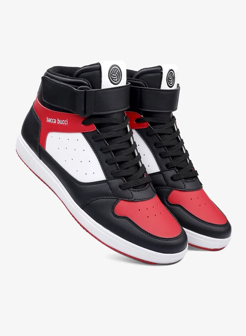 Bacca Bucci RED:BLACK Tiger Sneakers for Men | Best Price UAE