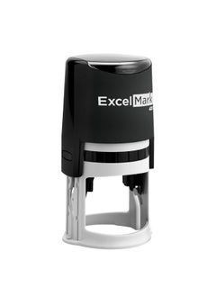 ExcelMark Round Teacher Stamp - Clock - Black Ink (A43)  - Image 2