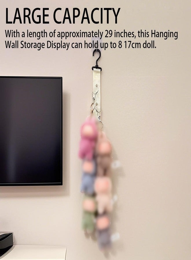 Tizee 2Pcs Hanging Organizer for 17cm Doll - Stuffed Doll Storage with Chain, Wall Decor for Nursery, Holds 8 Plush Toys - Image 3