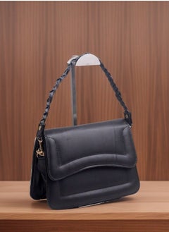 A chic and practical women's bag made of leather, black