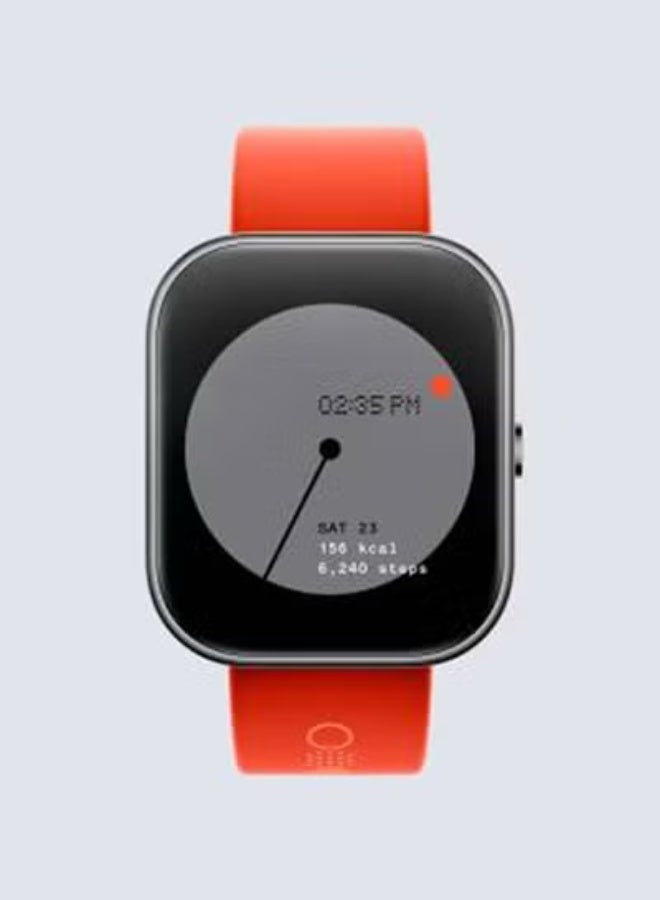 TIGER Watch Pro Smartwatch – AMOLED Display, Bluetooth Calling, Multi-Sport Tracking, Heart Rate & SpO₂ Monitor, IP68 Water Resistant, Long Battery Life – Stylish Orange Strap with Metallic Grey Case - Image 1