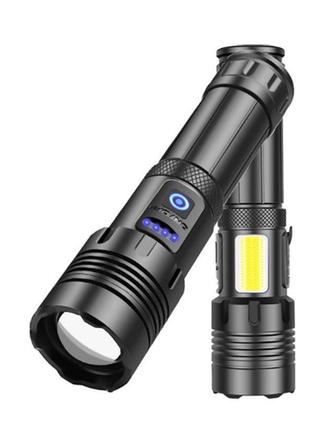 NIBEMINENT Bright Cob Charging Flashlight Black 17.4x4.3x3.5cm - Image 1