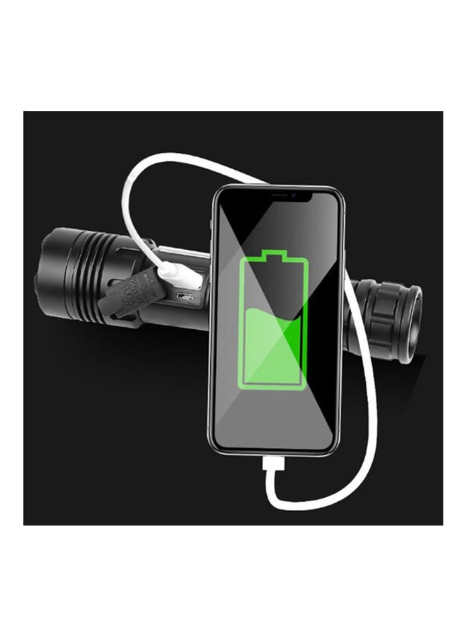 NIBEMINENT Bright Cob Charging Flashlight Black 17.4x4.3x3.5cm - Image 4