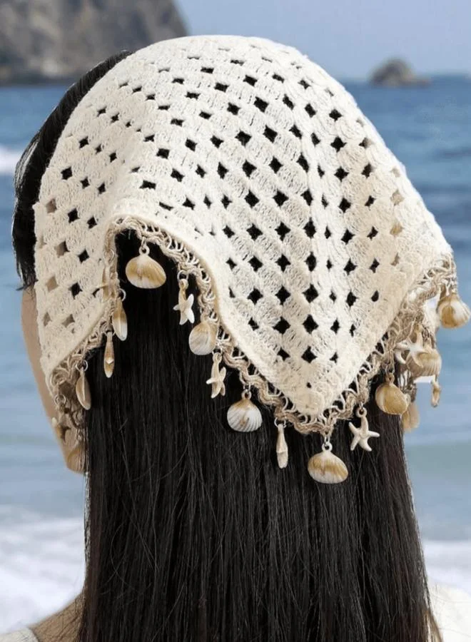 Take Two White Crochet Hairband