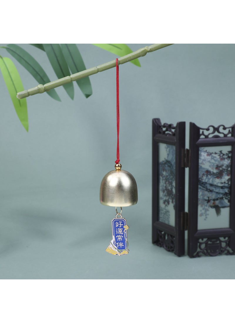 Generic Alloy Wind Chimes Chinese Red Inspirational Text Gift Blue Good Luck 