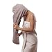 Aspen5 Extra Large Waffle Cotton Hair Towel Wrap - 30 inches Long, 400 GSM, Ultra Absorbent, Quick Dry Hair Turban for Women, Ideal for Long and Curly Hair, Perfect for Plopping (Grey) - Image 2