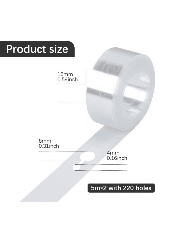SANMUGEED Balloon Arch Kit Balloon Garland Decorating Strip Kit 2 Rolls Tape Strips with 2 Rolls Glue Points Stickers - Image 2