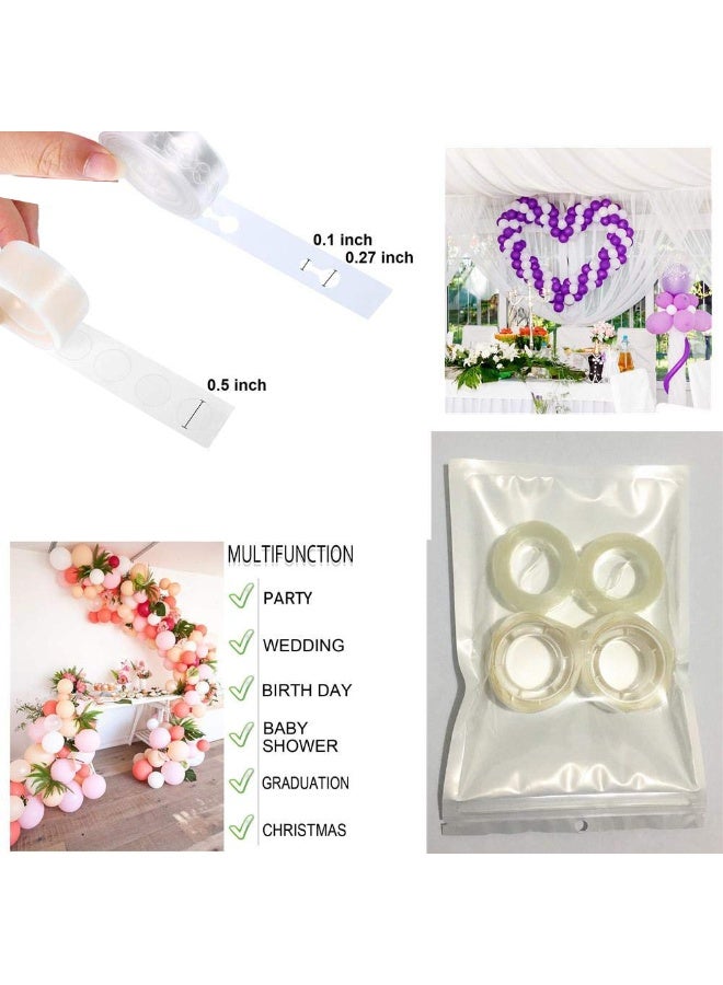SANMUGEED Balloon Arch Kit Balloon Garland Decorating Strip Kit 2 Rolls Tape Strips with 2 Rolls Glue Points Stickers - Image 4