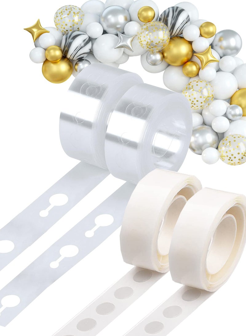 SANMUGEED Balloon Arch Kit Balloon Garland Decorating Strip Kit 2 Rolls Tape Strips with 2 Rolls Glue Points Stickers - Image 1