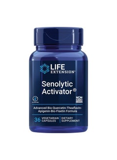 Life Extension Senolytic Activator - with Quercetin, Fisetin - For Immune Support, Anti-Aging & Longevity - Supports Systemic Rejuvenation - Non-GMO, Gluten-Free - 36 Vegetarian Capsules  - Image 1