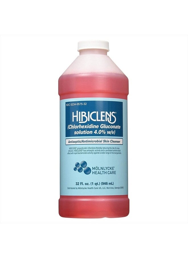 hibiclens - – Antimicrobial and Antiseptic Soap and Skin Cleanser – 32 oz – for Home and Hospital – 4% CHG - Image 1