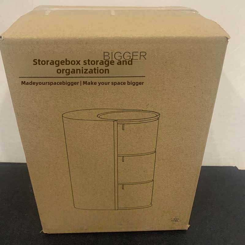 Powder Puff Desktop Storage Box, High-End Dust-Proof Beauty Brush Storage Tube, Blush Powder Cake Air Cushion, Beauty Egg Makeup Box(3 Layers White-Kraft Paper Box) - Image 4