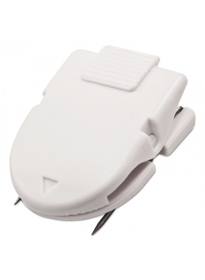 ADVANTUS Panel Wall Clip for Fabric Panels, Standard Size, 40-Sheet Capacity, Box of 50, White (75342)