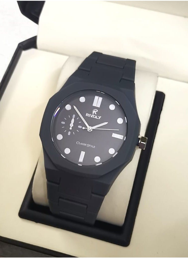 REVUELE Modern men's watch made of carbon fiber, waterproof, with a high-quality Japanese movement.  - Image 1