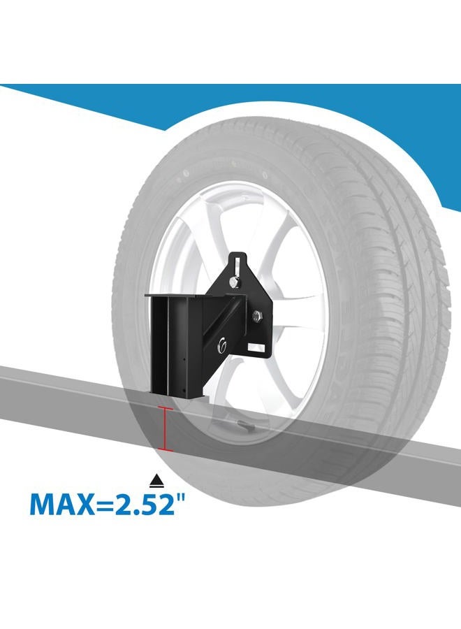 GADFISH Stake Pocket Spare Tire Carrier Mount, 3-Nuts Design Trailer Bracket Heavy Duty Holder, Fits 4 & 5 & 6 Lugs Trailer Wheels on 4",4.5'',4.75'',5'',5.5''and 6''Bolt Patterns, Holds up to 150 Lbs - Image 4