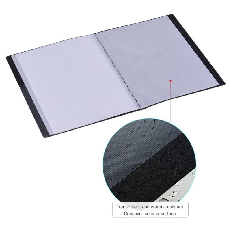 Music Holder: A4 Size 40 Pages - Durable Stylish Shell Sheet Protector With Transparent Water-Resistant Pocket for Instrument Players Musicians - Image 4