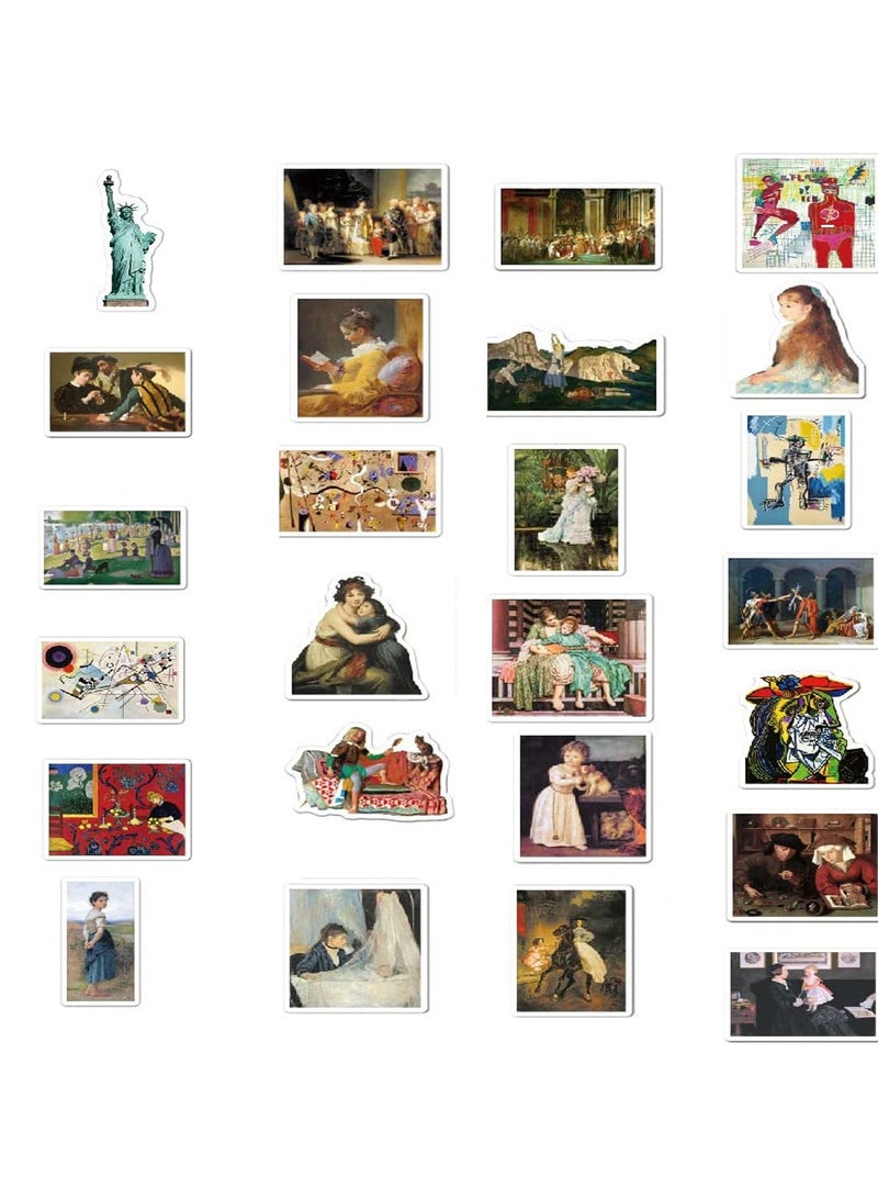 Excefore Abstract Art Sticker Oil Painting Stickers 52Pcs Famous Paintings Sculptures Waterproof Vinyl Stickers for Water Bottles Bicycle Laptop Refrigerator Luggage Computer Phone Skateboard Bike Decals  - Image 4
