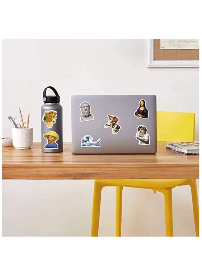 Excefore Abstract Art Sticker Oil Painting Stickers 52Pcs Famous Paintings Sculptures Waterproof Vinyl Stickers for Water Bottles Bicycle Laptop Refrigerator Luggage Computer Phone Skateboard Bike Decals  - Image 5