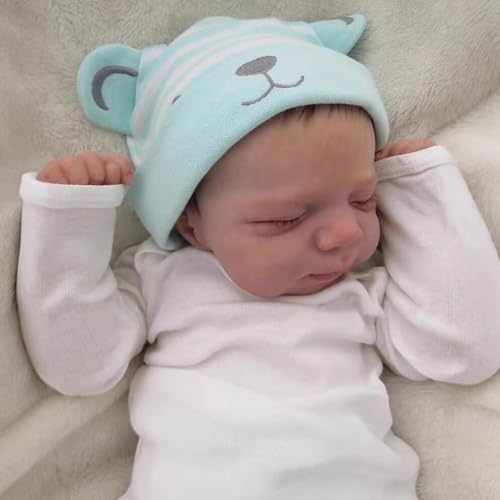 Zero Pam Realistic Reborn Baby Dolls Boy Silicone Full Body 18 in Life Like Full Silicone Newborn Dolls That Look Real Handmade Real Life Toddler Babys Boy Doll with Rooted Hair - Image 5