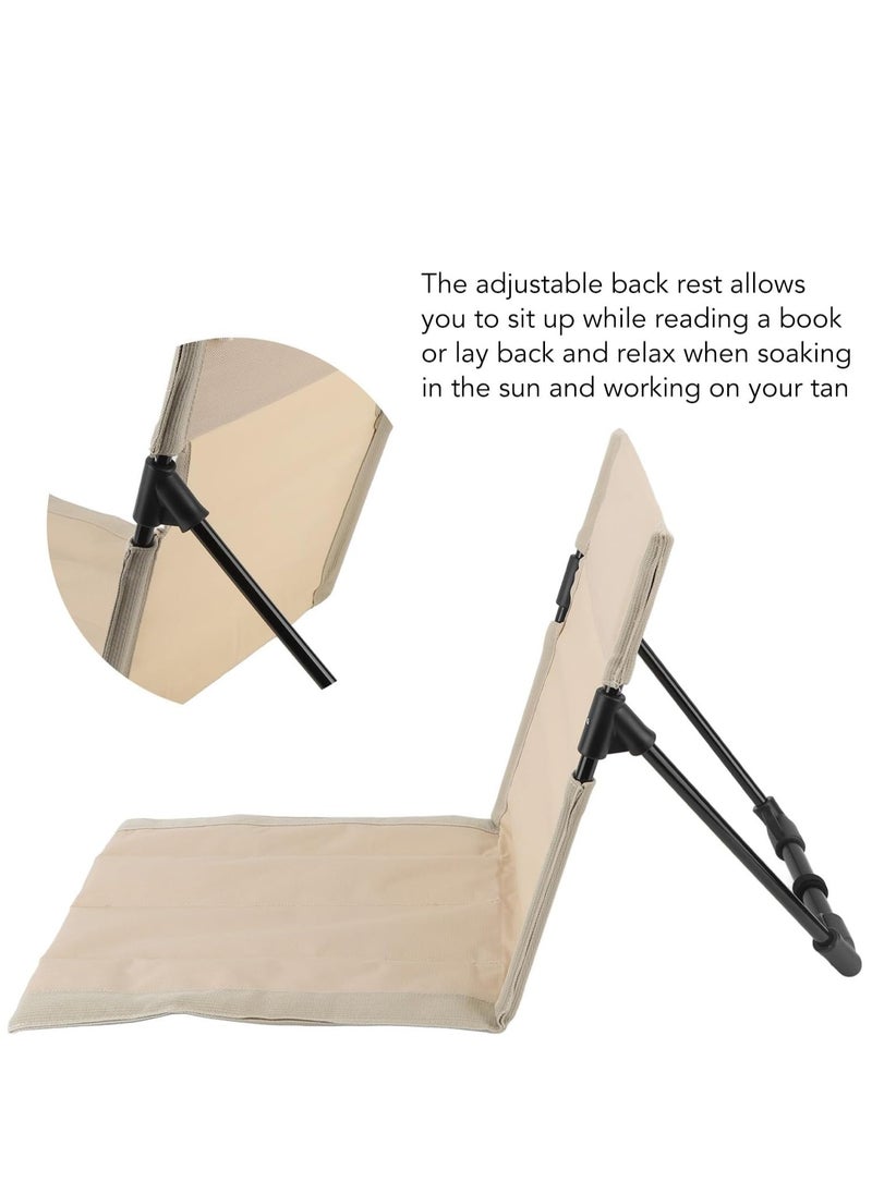 ADEBOLA - Folding Travel Chair with Backrest Portable Folding Beach Lounger - Image 1