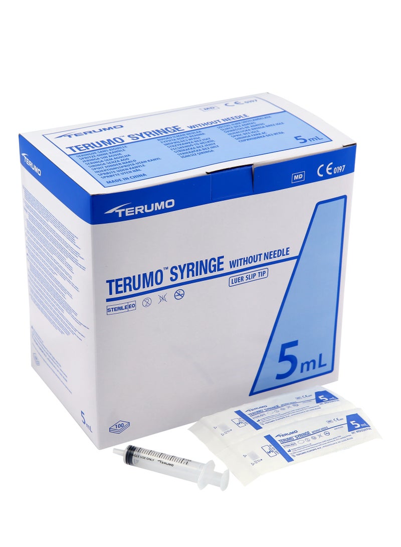 Terumo 5ml Syringe Without Needle Luer Slip (Box/100) - Image 1