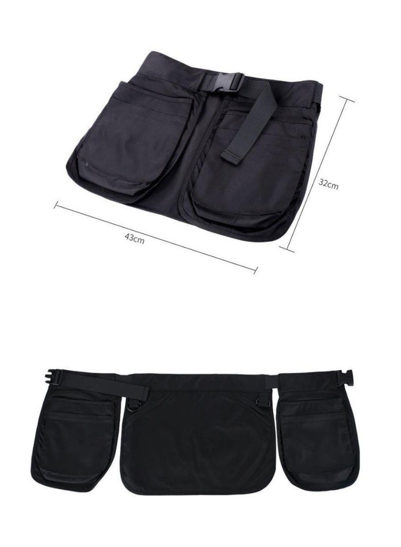 مئزر قابل للتعديل مع مشبك - متعدد الجيوب، بوليستر، للنادلات، مصففي الشعر، البستنة، المنزل والعمل - Image 3